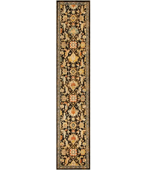 Nourison Home Antique Bloom Brown ANB02 2ft.4in. x 12ft. Rect. Rug