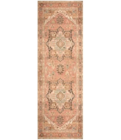 Nourison Home Vintage Washables VWS11 Coral Multicolor 2 ft. X 6 ft. Area Rug