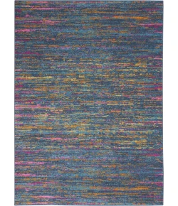 Nourison Passion Blue Multicolor PSN35 5ft.3in. x 7ft.3in. Rect. Rug