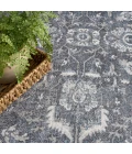 Nourison Astra Machine Washable Slate ASW20 6 ft. 7 in. X 9 ft. Rect. Rug