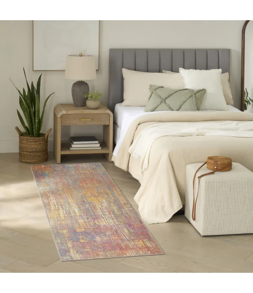 Nourison Home Botanical Washables Multicolored BOT05 2ft. x 6ft. Rect. Rug