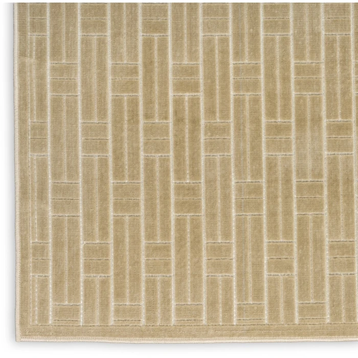 Nourison Home Washable Charm Beige WCH02 2ft.2in. x 10ft. Rect. Rug