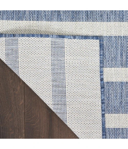 Nourison Positano Navy Ivory POS03 2ft.2in. x 12ft. Rect. Rug