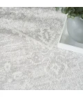 Nourison Astra Machine Washable Light Grey ASW11 10ft. x 14ft. Rect. Rug