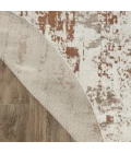 Nourison Quarry Ivory Rust QUA01 8ft. Round Rug