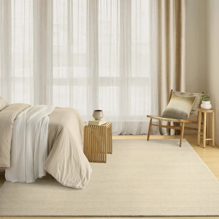 DKNY Pure Rows Beige ROW01 8ft. x 10ft. Rect. Rug