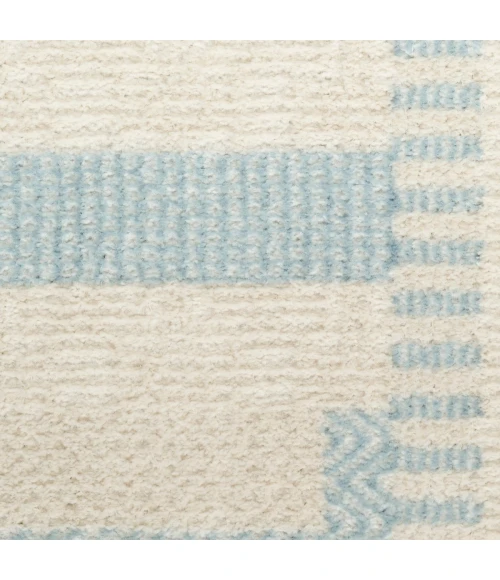 Nourison Nordic Ivory Blue NRC11 8 ft. X 10 ft. Rect. Rug