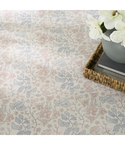 Nourison Home Botanical Washables Cream / Ivory BOT03 5ft. x 7ft. Rect. Rug