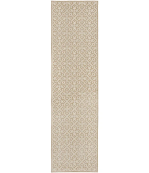 Nourison Home Washable Charm Beige WCH03 2ft.2in. x 8ft. Rect. Rug