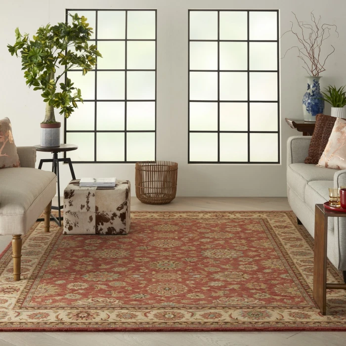 Nourison Home Living Treasures Red LI05 9ft.9in. x 13ft.9in. Rect. Rug