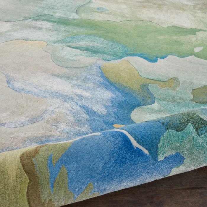 Nourison Prismatic Seafoam PRS16 12 ft. X 15 ft. Rect. Rug