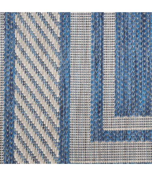 Nourison Horizon Indoor/Outdoor Denim HOZ03 4 ft. X 6 ft. Rect. Rug