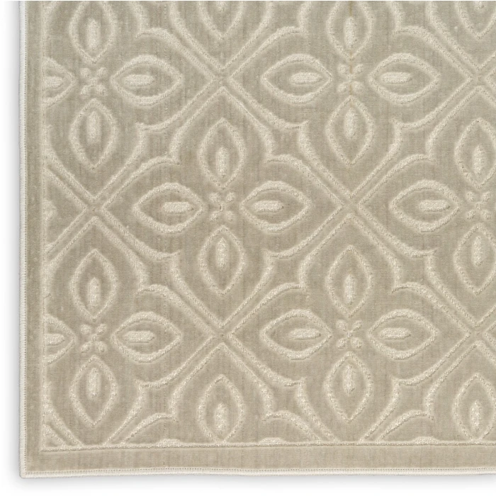 Nourison Home Washable Charm Grey WCH03 2ft. x 3ft. Rect. Rug