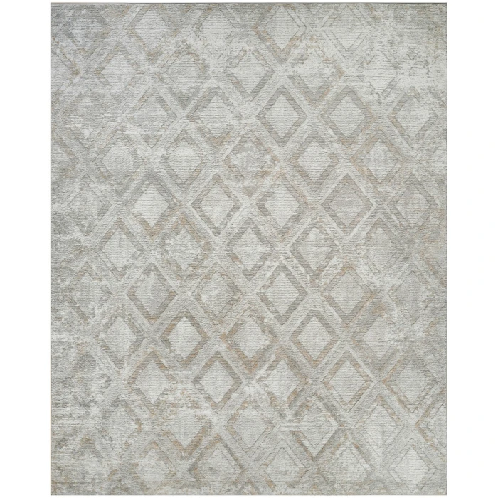 Nourison Dekor Grey DEK05 7 ft. 10 in. X 9 ft. 10 in. Rect. Rug