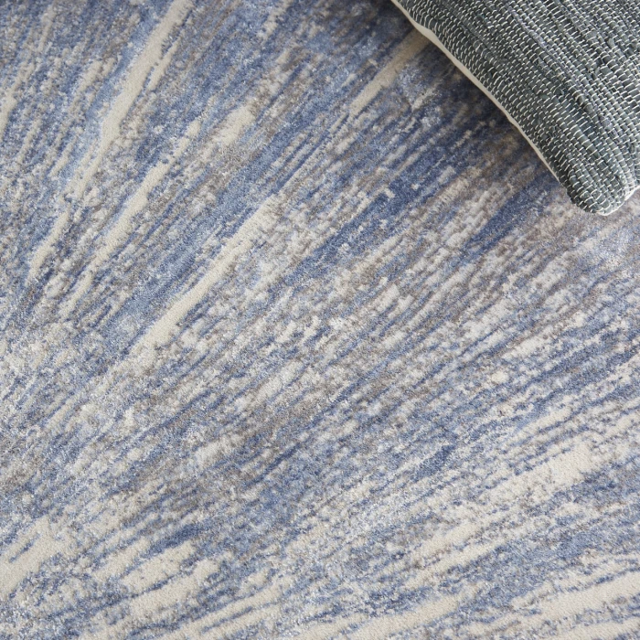 Nourison Home Silky Textures Blue SLY05 3ft.11in. x 5ft.11in. Rect. Rug