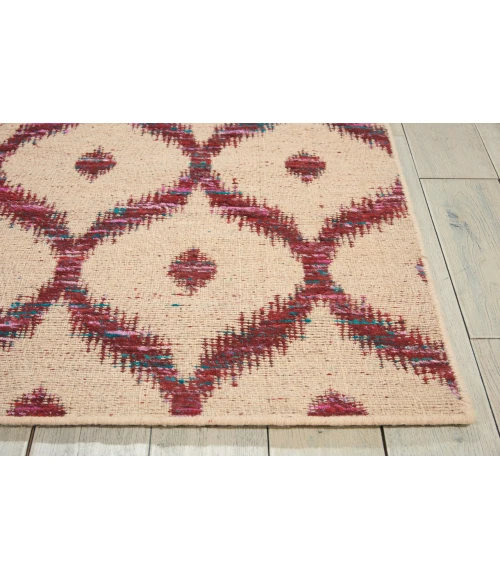 Nourison Home Spectrum Beige Burgundy SPE02 3ft.9in. x 5ft.9in. Rect. Rug