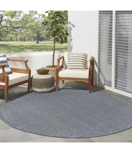 Nourison Home Tulum Blue TLM01 8ft. x Round Round Rug