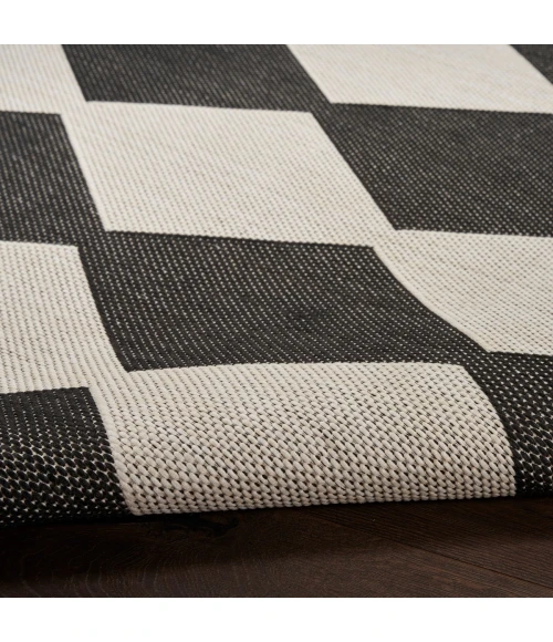 Nourison Positano Black POS04 5 ft. X 7 ft. Rect. Rug