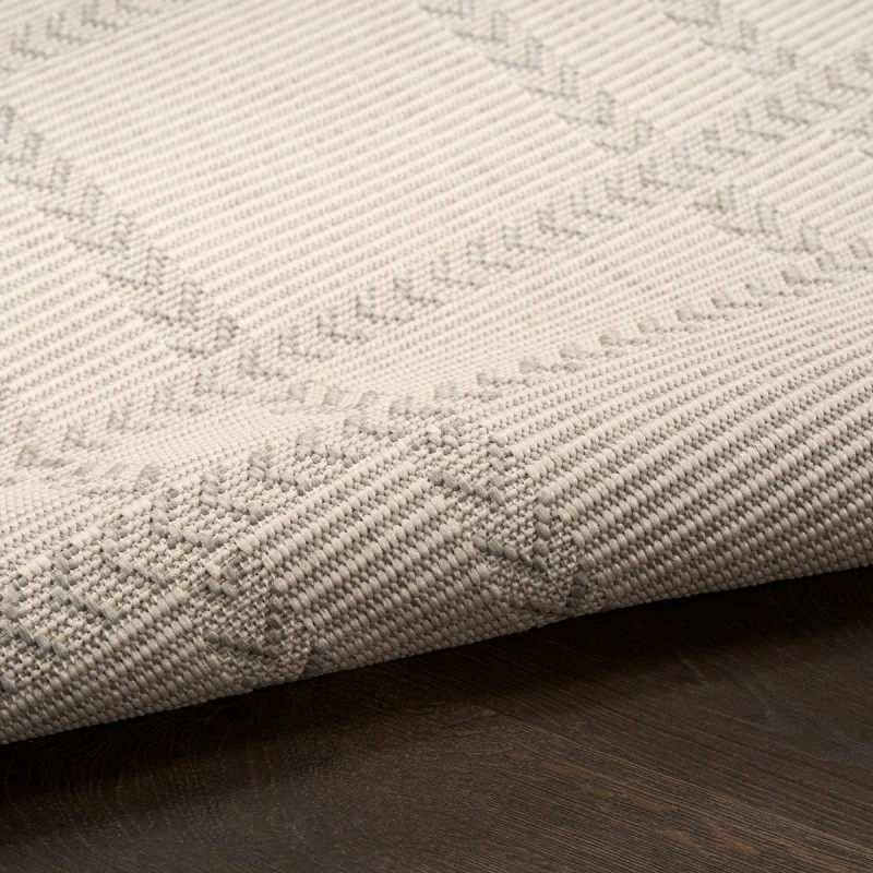 Nourison Horizon Indoor/Outdoor Grey HOZ04 4 ft. x 6 ft. Rect. Rug
