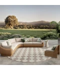 Nourison Positano Beige POS04 12ft. Round Rug