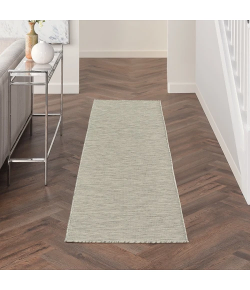 Nourison Positano Light Grey POS01 2 ft. X 6 ft. Rect. Rug