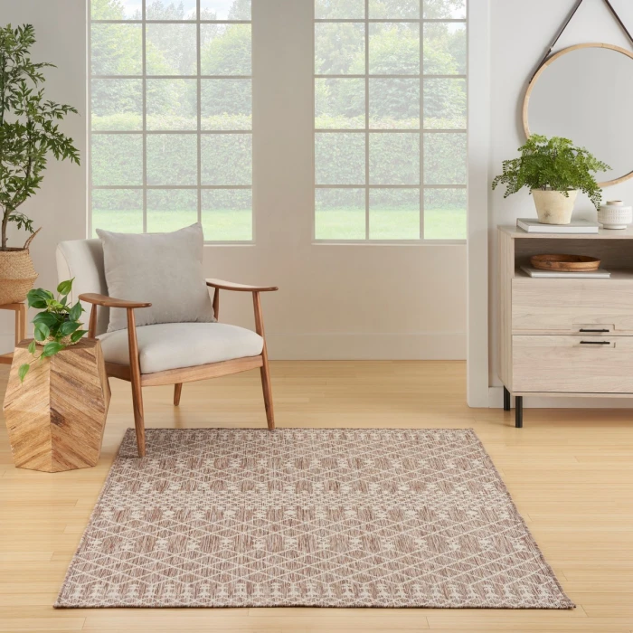 Nourison Positano Beige POS02 6 ft. X 9 ft. Rect. Rug
