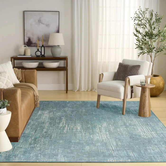 Nourison Home Botanical Washables Green BOT05 5ft. x 7ft. Rect. Rug
