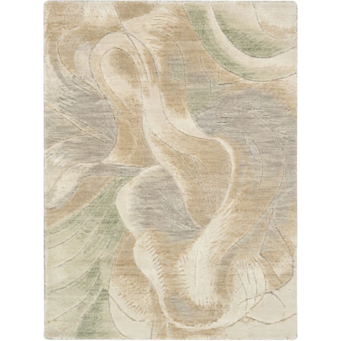 Nourison Brushlight Beige Grey BRL03 2ft. x 2ft. 9in. Rect. Rug