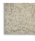 Nourison Interlock Blue Ivory ITL03 5 ft. X 8 ft. Rect. Rug