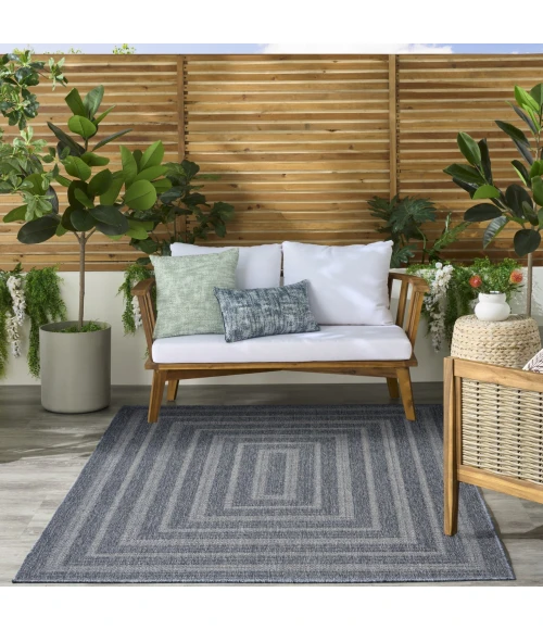 Nourison Home Tulum Blue TLM04 4ft. x 6ft. Rect. Rug