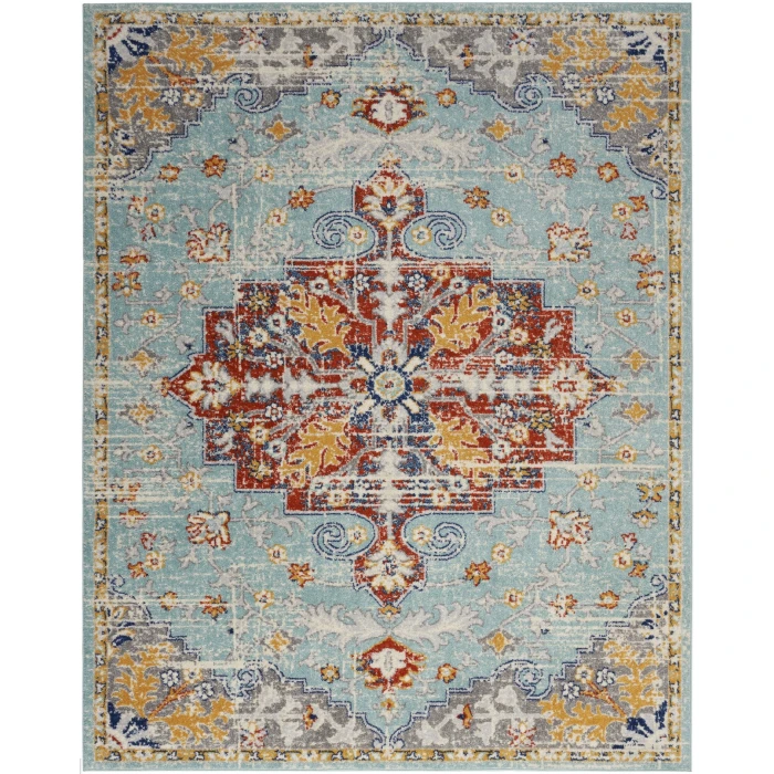 Nourison Home Passion Blue PSN52 9ft. x 12ft. Rect. Rug