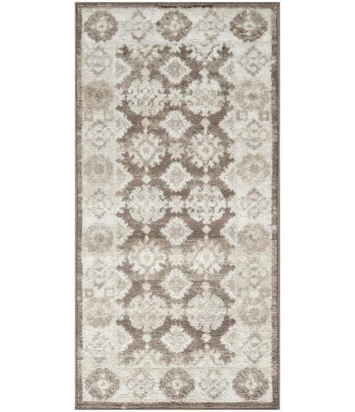 Nourison Dekor Ivory Brown DEK02 2 ft. X 4 ft. Rect. Rug