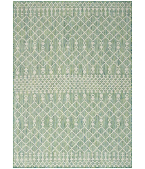 Nourison Positano Blue Green POS02 7 ft. X 10 ft. Rect. Rug