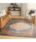 Nourison Vintage Washables Blue Coral VWS13 9 ft. X 12 ft. Rect. Rug