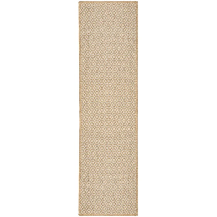 Nourison Courtyard Natural COU01 2 ft. X 6 ft. Rect. Rug