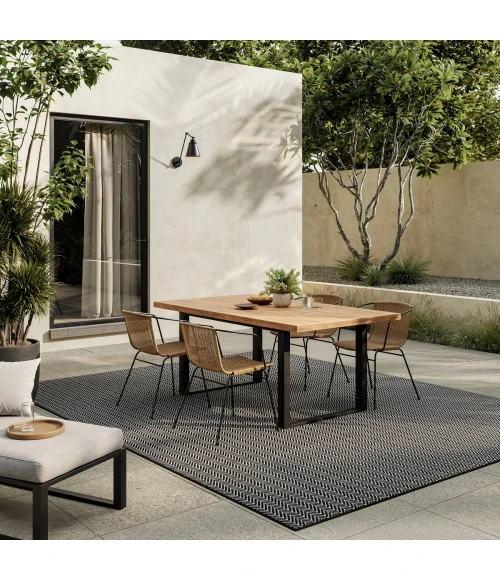 Nourison Horizon Indoor/Outdoor Black HOZ02 8 ft. X 10 ft. Rect. Rug