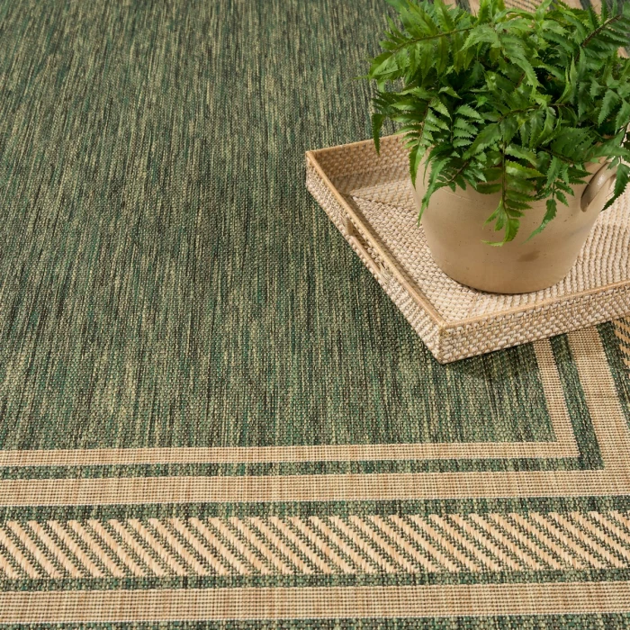 Nourison Horizon Indoor/Outdoor Green HOZ03 8 ft. X 10 ft. Rect. Rug