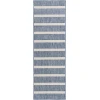 Nourison Positano Navy Ivory POS03 2ft.2in. x 12ft. Rect. Rug