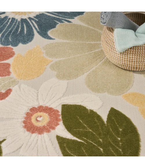 Nourison Aloha Multicolor ALH42 3 ft. 6 in. X 5 ft. 6 in. Rect. Rug