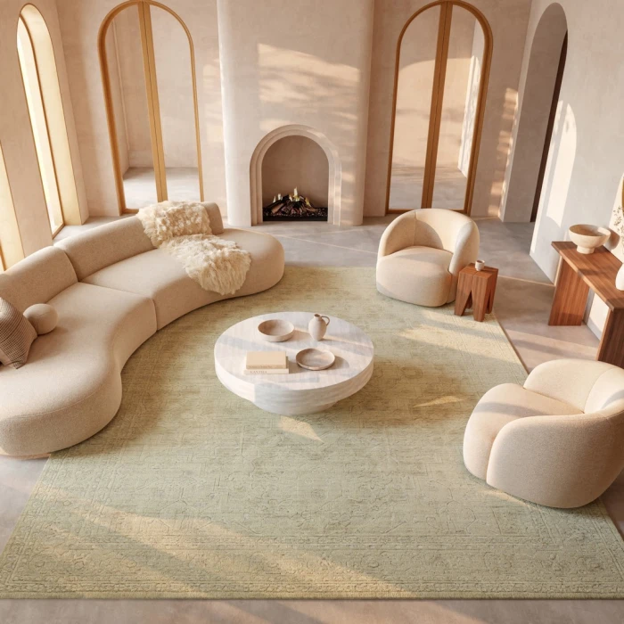 Nourison Ravello Ivory Grey RVL02 9ft.9in. x 13ft.9in. Rect. Rug