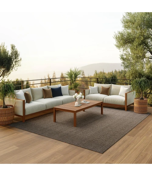 Nourison Tulum Brown TLM01 9 ft. X 12 ft. Rect. Rug