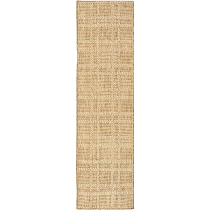 Nourison Home Horizon Indoor/Outdoor Tan HOZ04 2ft.2in. x 8ft. Rect. Rug