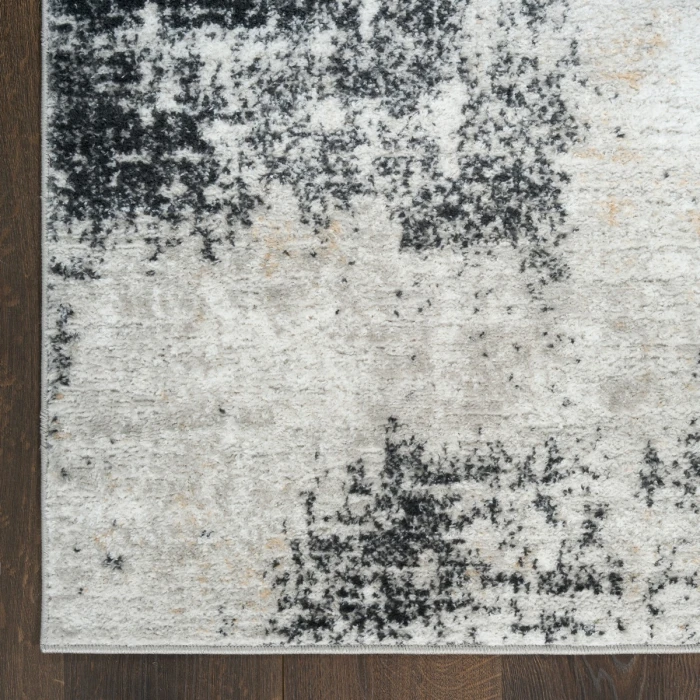 Nourison Dekor Grey Charcoal DEK07 5 ft. 3 in. X 7 ft. Rect. Rug