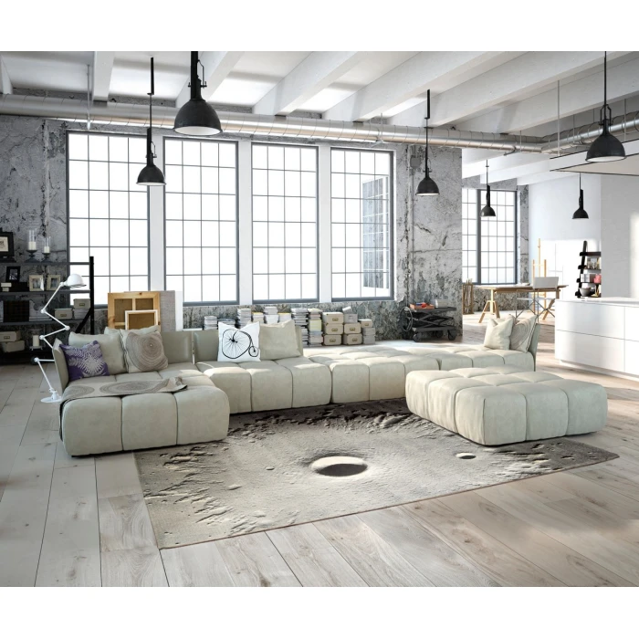Nourison Home Twilight Grey TWI16 7ft.9in. x 9ft.9in. Rect. Rug