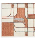 Nourison Nordic Ivory Rust NRC17 2ft. 2in. x 7ft. 6 Rect. Rug