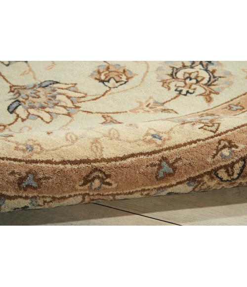 Nourison Home Heritage Hall Beige HE28 6ft. x Freeform Free Form Rug