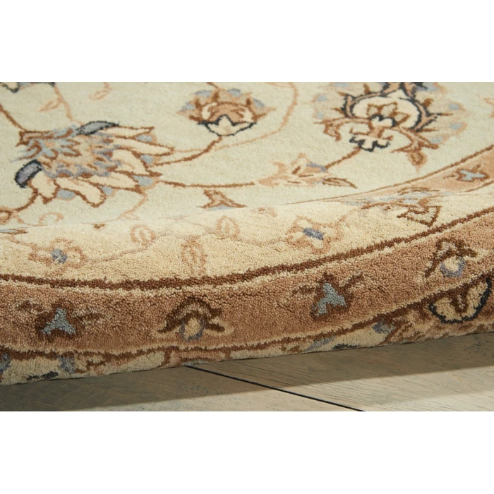 Nourison Home Heritage Hall Beige HE28 6ft. x Freeform Free Form Rug