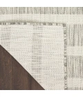 Nourison Positano Grey Ivory POS03 2ft.2in. x 8ft. Rect. Rug