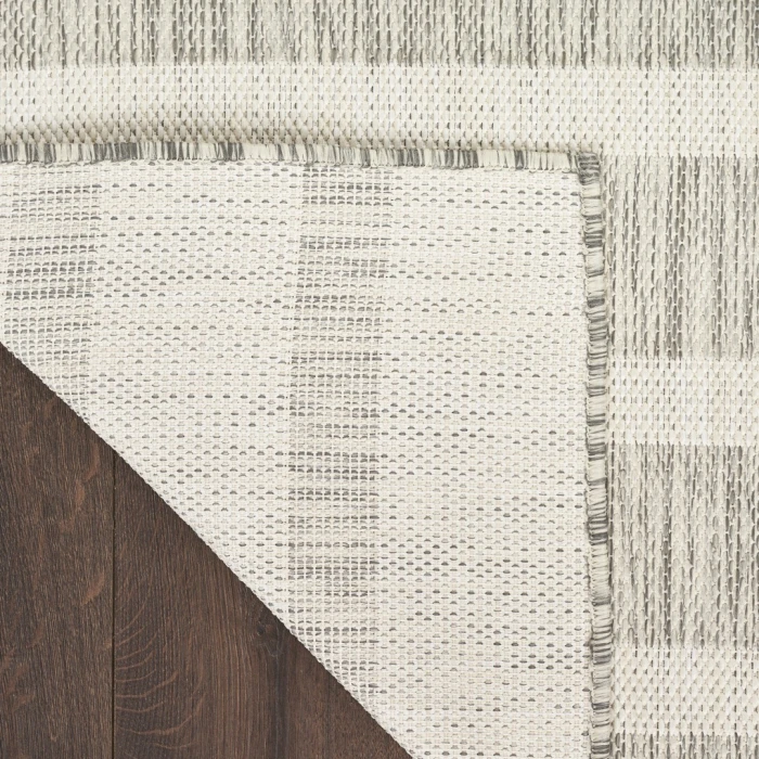 Nourison Positano Grey Ivory POS03 2ft.2in. x 8ft. Rect. Rug