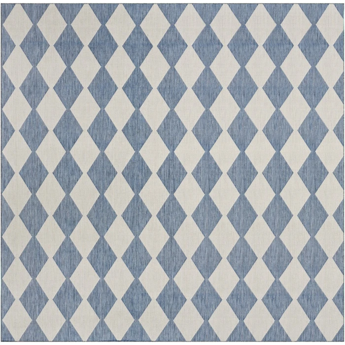 Nourison Positano Navy Blue POS04 8ft. Square Rug